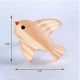 Handcrafted Pine Wood Bird Knob
